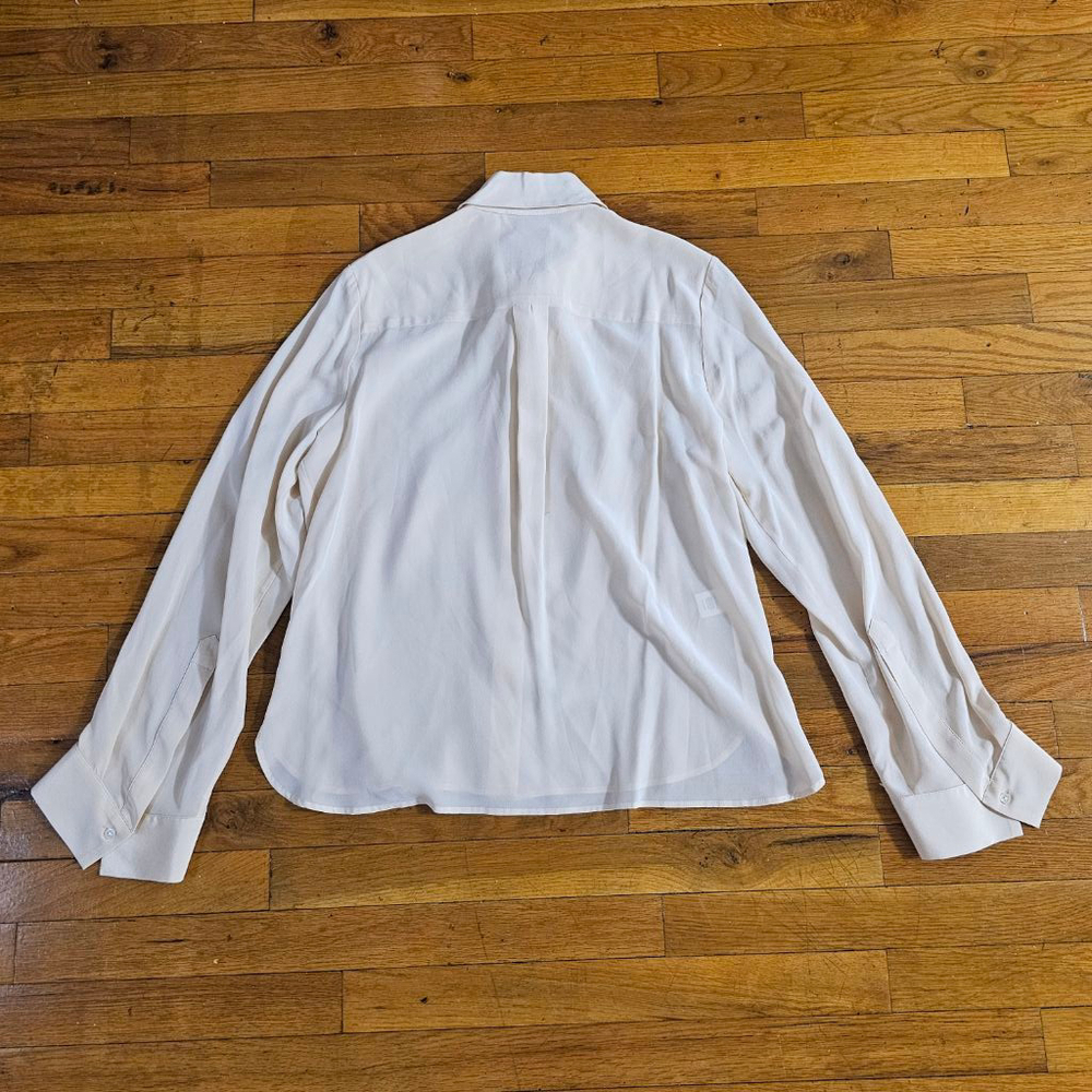 TWP Beige Silk Blouse Women's Size XS/S - Picture 7 of 9